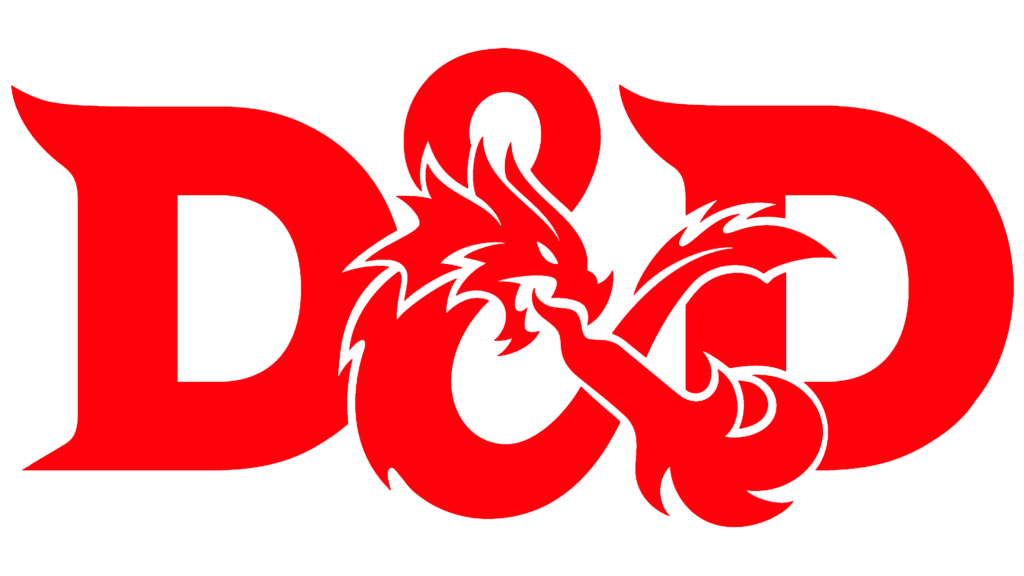Large Logo of the famous TTRPG Dungeons and Dragons 